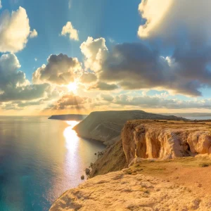 dingli cliffs sunshine